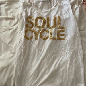 White Soul Cycle tank top